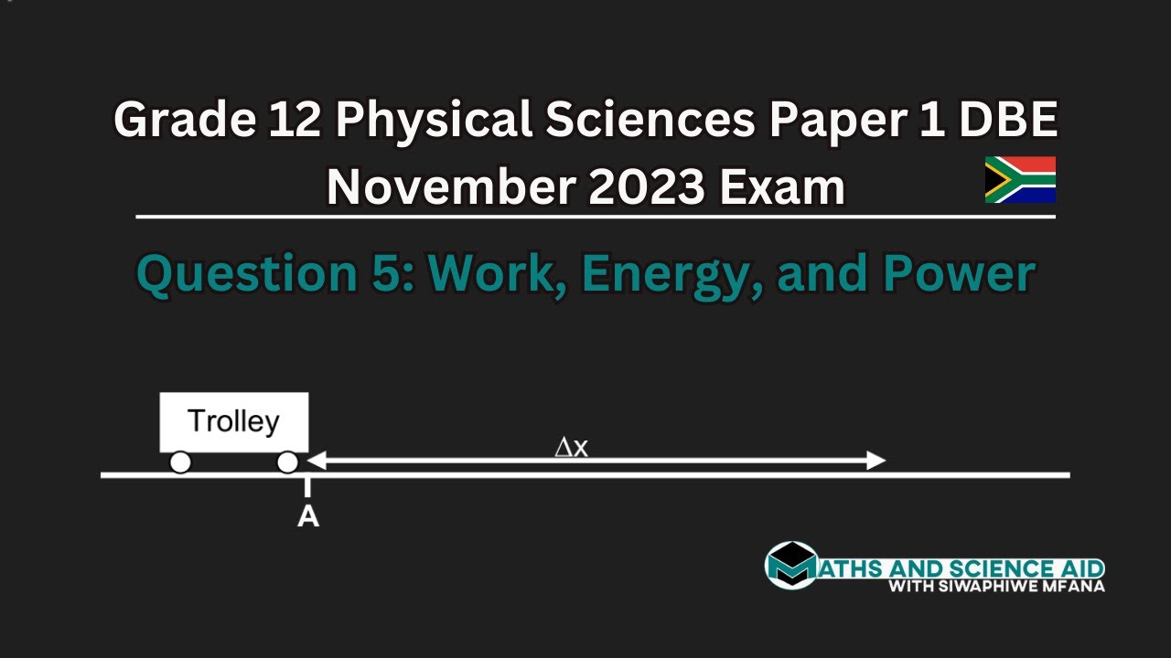 Work, Energy, and Power | Question 5 | Physical Sciences Paper 1 DBE ...
