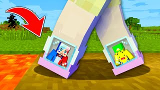 ダイヤモンド泥棒の体の中で暮らすマインクラフト🔥【マイクラ まいくら】ぽっぴんず