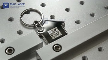 Fiber Laser Marking Machine | Metal KeyChain, QR Code Engraving