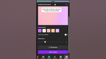 Stunning Gradient generator app in Canva! #canva #canvatipsandtricks