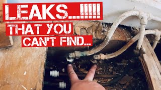 WATER LEAKS… THAT YOU CANT FIND. We’ve all had it happen..