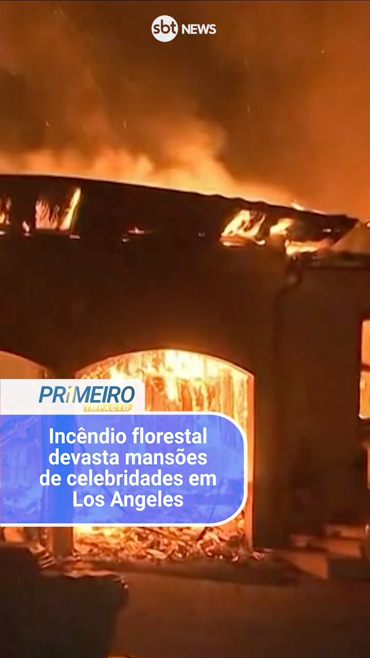 Incêndio florestal devasta mansões de celebridades em Los Angeles