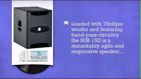 dB Technologies SUB 15 D - DJkit.com