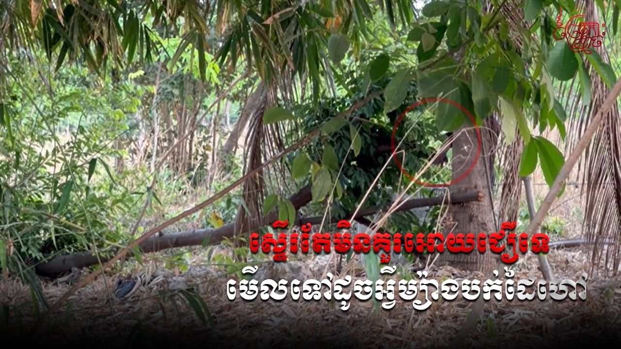 ស្ទើរតែមិនគួរអោយជឿទេ មើលទៅដូចអ្វីម្យ៉ាងបក់ដៃហៅ | Real Video Ghost Mao Kohmoch