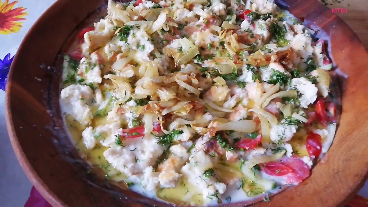 Tadschikische Nationalgericht Kurutob Таджикиский курутоб / Қурутоби ...