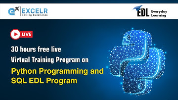 Python Programming and SQL EDL Program | Day 3 | ExcelR