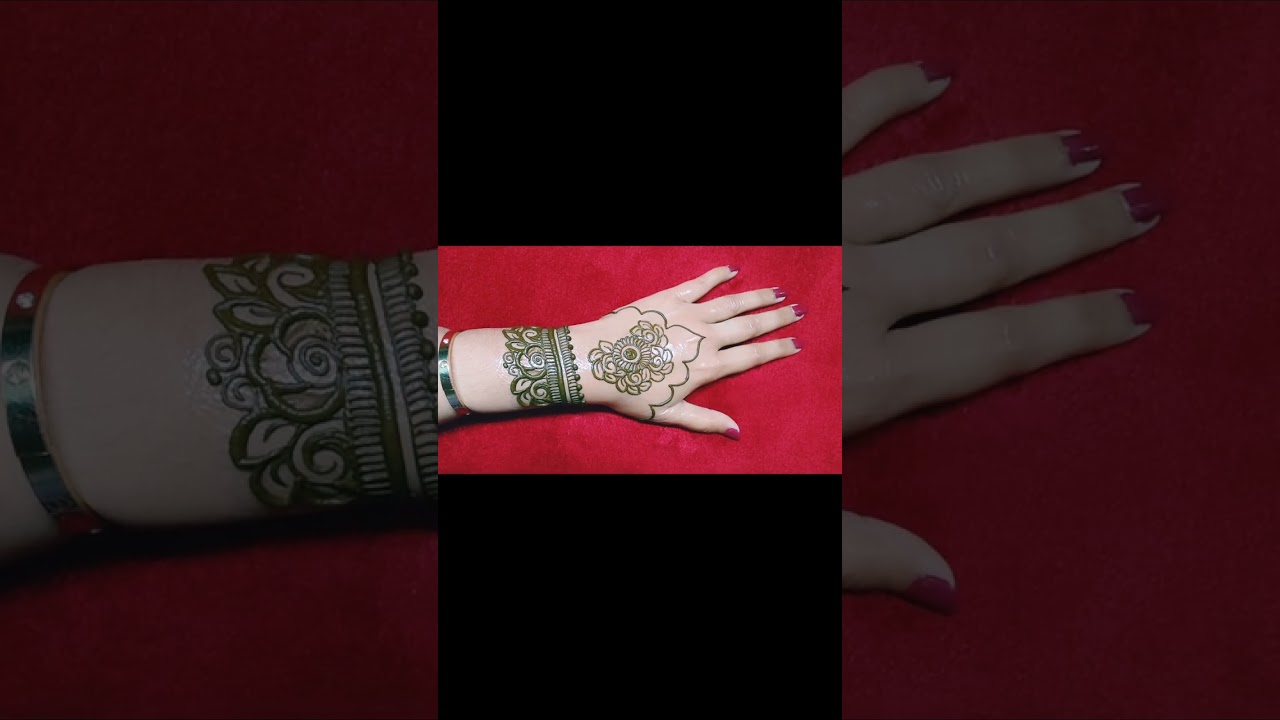Very beautiful quick and easy prettiest design for back hand beautiful mehandi design tutorial 