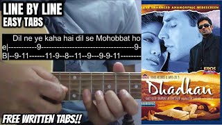 Dil Ne Ye Kaha Hain Dil Se Guitar Tabs Tutorial | Dhadkan | Shubham Joshi