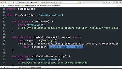 Swift Tutorial:- Integrate Facebook login in iOS using Facebook swift SDK-(Facebook SDK Series)Part1