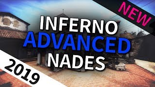 CS:GO - Advanced Inferno smokes, molotovs & Popflashes 2019 [128tick]