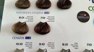 Carta de color tinte Meicys