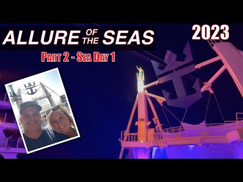 Allure of the Seas  ! Sea Day 1 and Dive Show. Royal Caribbean.