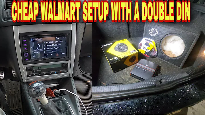 MK4 Gti Gets a Sub + A double din radio install!!