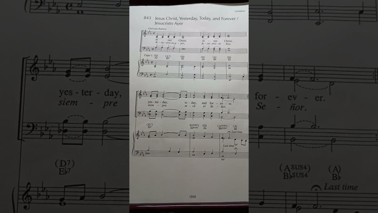 843 Jesus Christ Yesterday Today and Forever ALTO