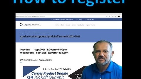 Q4 Kickoff Summit - How to Register