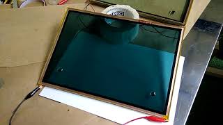 Testing Electrochromic Smart Glass (Green color. Old version 2016)