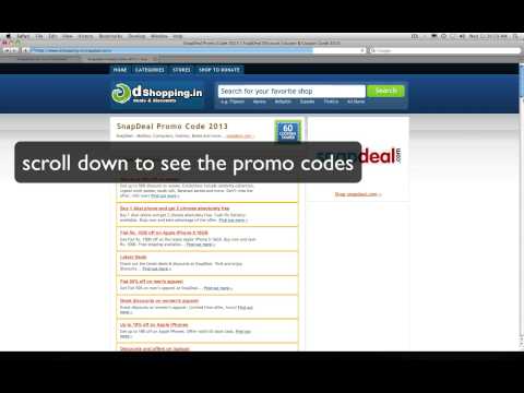 How to use promo code in snapdeal