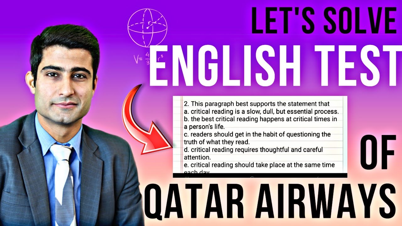 Cabin Crew English Test / Qatar Airways / Trips & Tricks / Comprehensions Practice /MUST WATCH