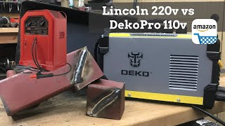 DEKO PRO 110v Stick Welder  Amazon Product Review and Comparison vs Lincoln 220v