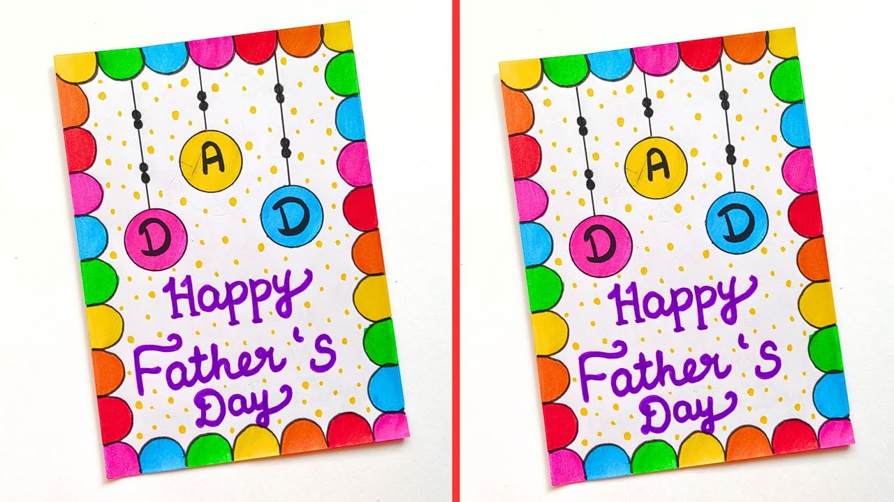 Last minute Father's day Card Ideas | DIY Father's day Card | Father's ...