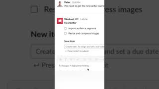 How to create a checklist on Slack | Best task management app for Slack | Workast Task Management screenshot 5