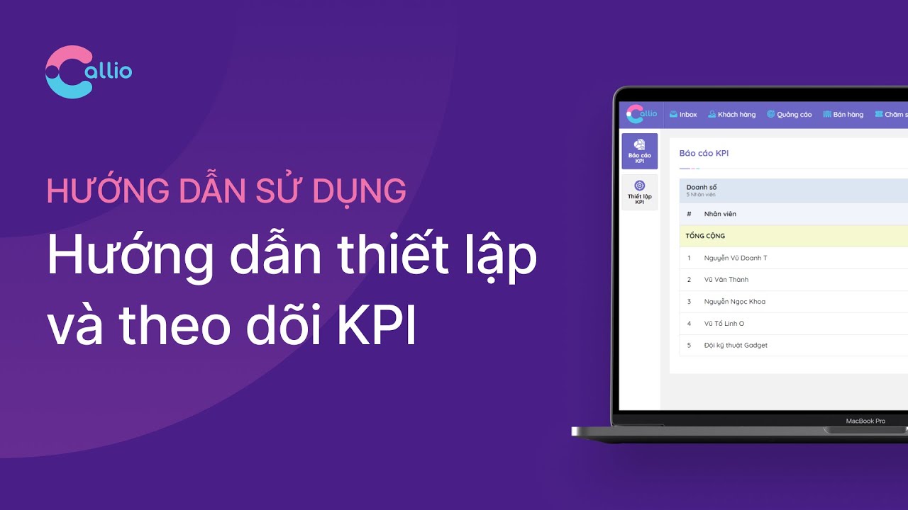 Callio HDSD | Hướng dẫn thiết lập và theo dõi KPI - YouTube
