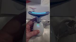 Red-Light-Therapy-for-Face and Neck, Red Light Therapy Wand, 7 Color Led Face Neck