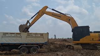 รีวิวรถขุด LIUGONG 922E ขุดลอกอ่างเก็บน้ำดั้มมีหนืดพี่โคโซ่ตก excavator and truck