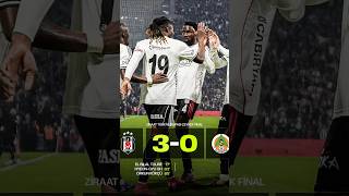 BEŞİKTAŞ KUPADA YARI FİNALDE 🖤🤍 #beşiktaş #alanyaspor #football #youtubeshorts