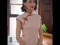 チャイナドレス サマー ワンピース フレンチスリーブ ミモレ丈 ハイスリット [qipao102]