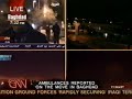 CNN Live 2003 Iraq War Coverage As Baghdad Comes Under Air Attack