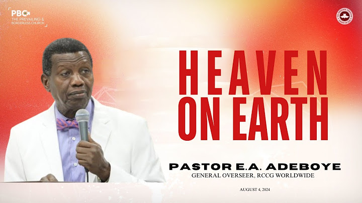 Pastor E.A. Adeboye - Sermon | RCCG | August 4th 2024 | Thanksgiving Sermon