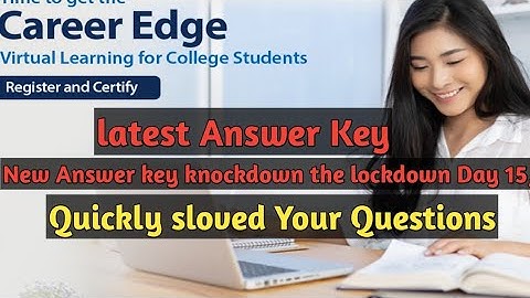TCS ION -Career Edge Knockdown The Knockdown Final Assessment Answers|TCSION New Answer Key