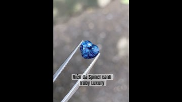 Cùng ngắm nhìn vẻ đẹp của viên đá Spinel xanh đến từ nhà Iruby Luxury #daquytunhien #iruby #spinel