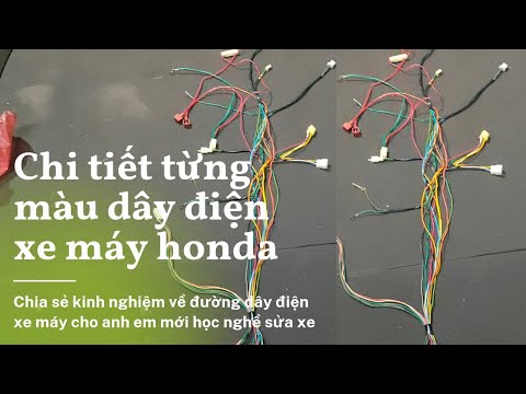 hướng dẫn chi tiết từng màu dây điện xe máy honda_dream, wave alpha, wave RS phần 1