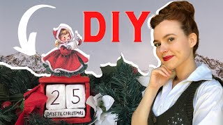 Make Your Own Vintage Christmas Countdown Calendar