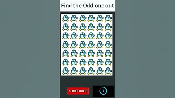Find the odd one out | Can you find the odd penguin? #puzzles #riddle#oddoneout