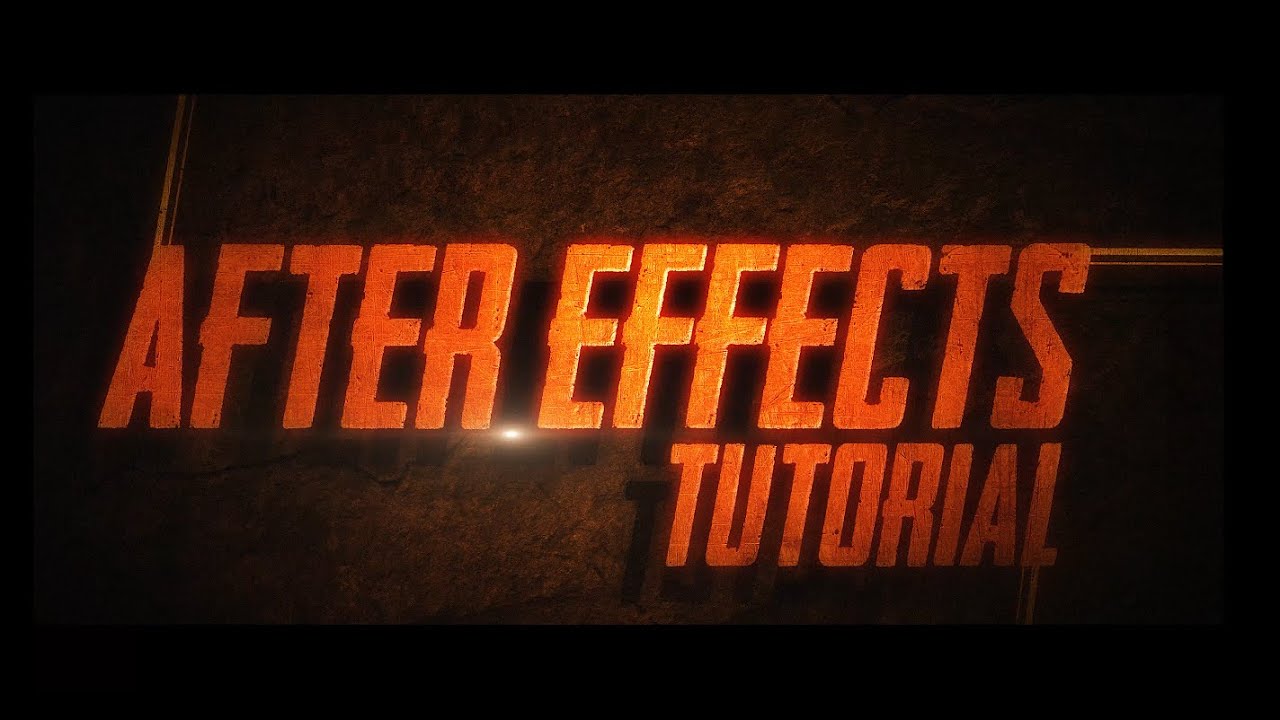After Effects Tutorial: Cinematic Action Title Animation in After ...