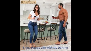 Swivel bar stools with back, (2-In-1) from 24 to 29 inch Seat Height #furniture #barstools #chair