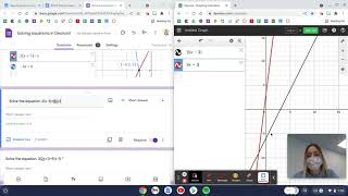 How to use Desmos to solve multi-step equations