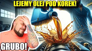 ZALEWAMY SILNIK olejem  POD KOREK! Co NAPRAWDĘ SIĘ STANIE?  TEST!