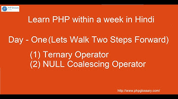 PHP Ternary Operator in Hindi