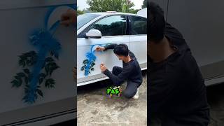 Une vidéo amusante : la peinture d'une voiture !🚘😭 !! #shorts