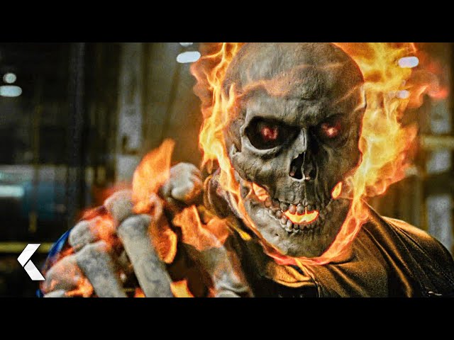 Transforming Into the Ghost Rider Scene - Ghost Rider (2007) class=