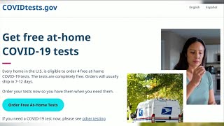 White House soft-launches COVID-19 test request website screenshot 2