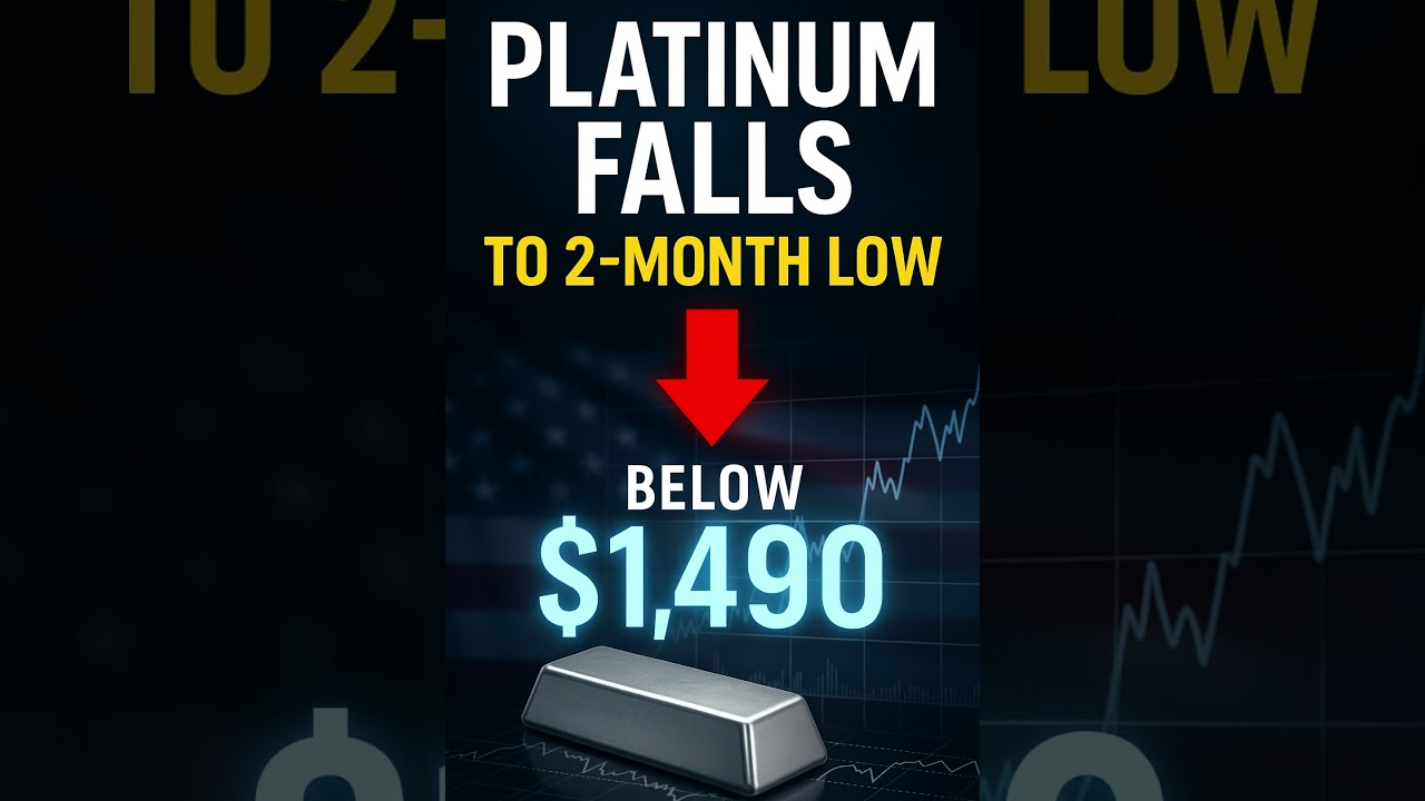 Platinum Falls Below $1,490 | Fed Rate Pause Fear | 2-Month Low Update