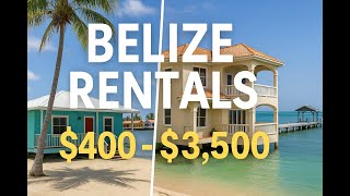 🏡 Belize Rentals Nov, 2025 | Placencia & Ambergris Caye Homes from $400–$3,500 USD!