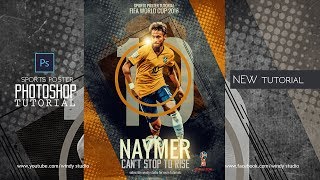 Sports Poster Design l Neymer Retro Design