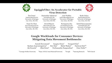 Seminar in Comp Arch - Session 8: SquiggleFilter & Google Workloads for Consumer Devices (Fall 2021)