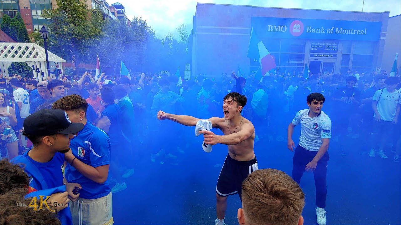 Vaughan: Extended raw video of Italy Euro win Woodbridge celebrations 7-11-2021